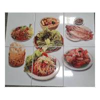 กระเบื้อง 8x10 in.<br>ส้มตำ 3P/6P